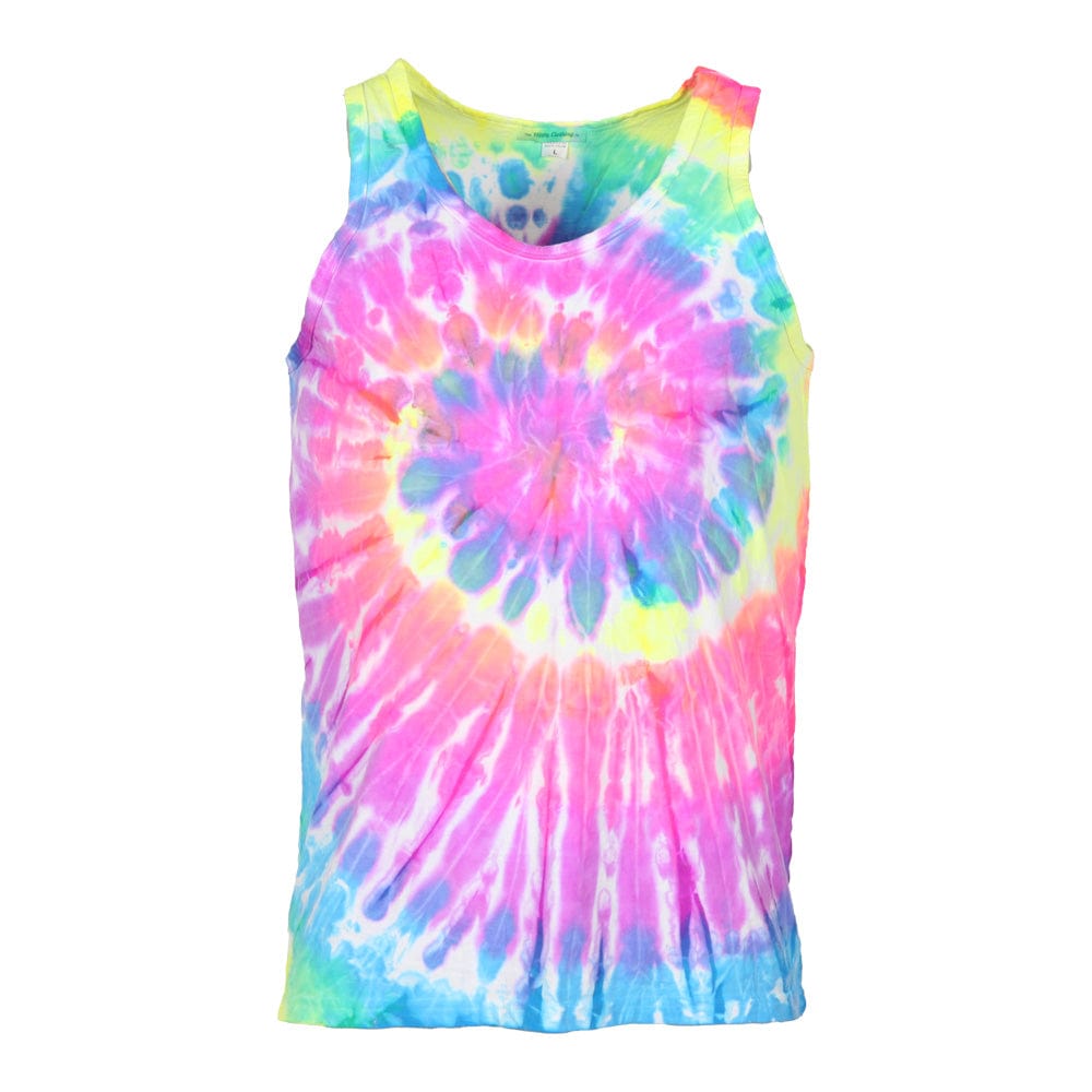 Men's Tie Dye Vest in Vibrant Multi Colour