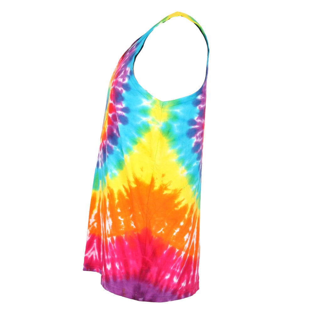 Men's Tie Dye Vest in Vibrant Multi Colour