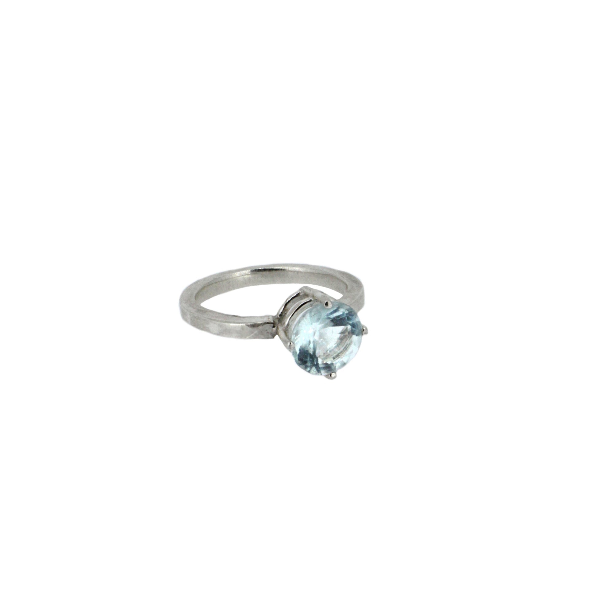 Aquamarine Treasured Ring in Sterling Silver