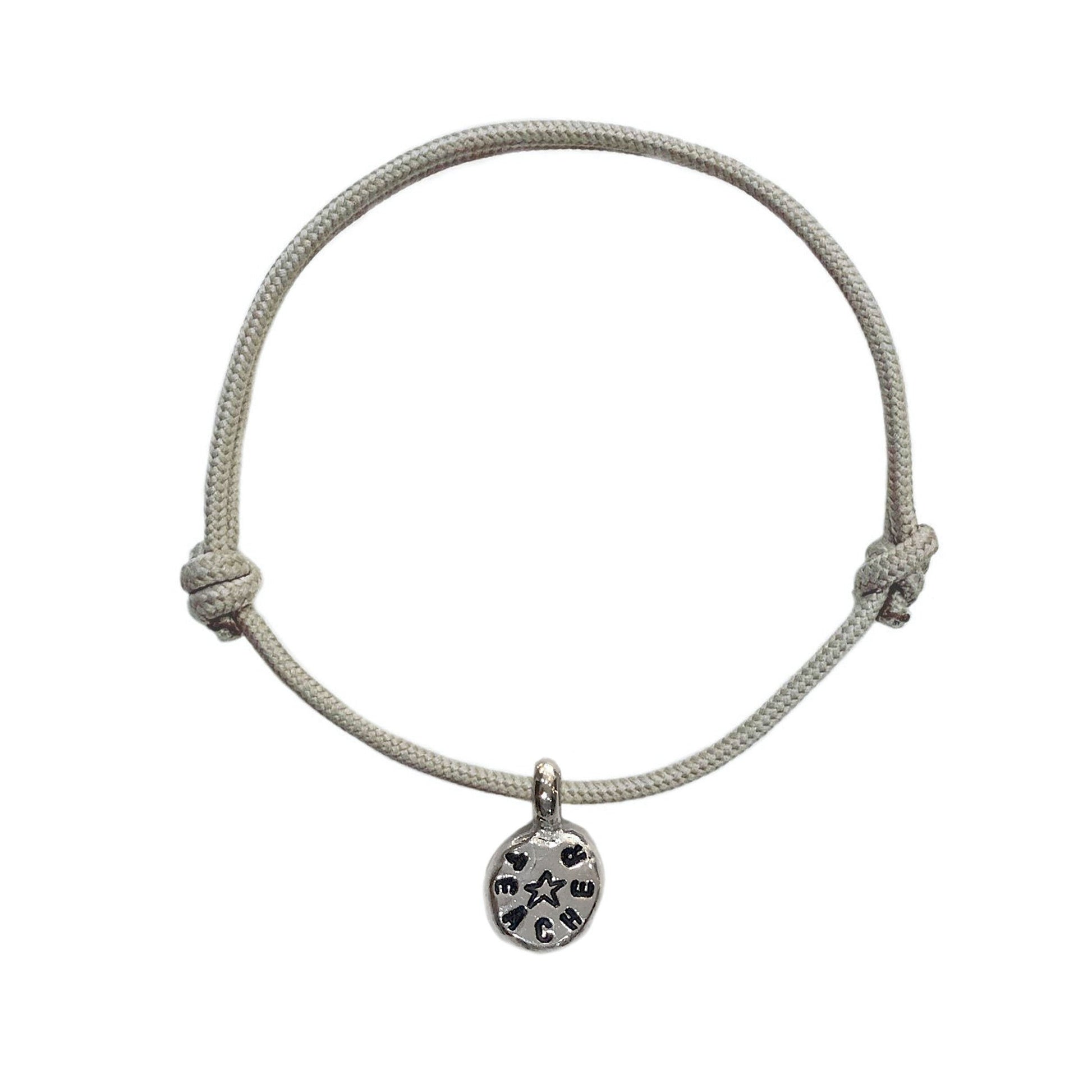 Star Teacher Sterling Silver Rope Bracelet