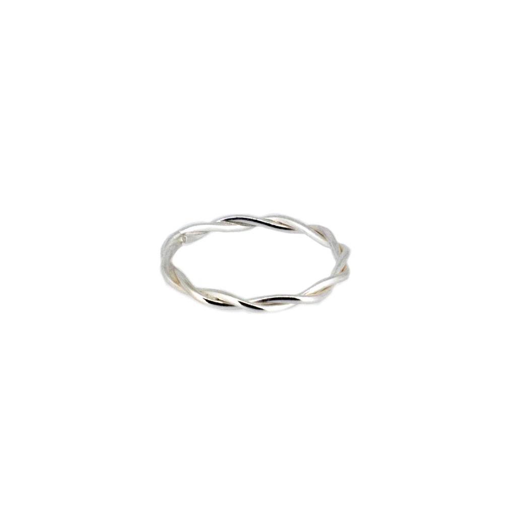 Twisted Sterling Silver Stacking Rings
