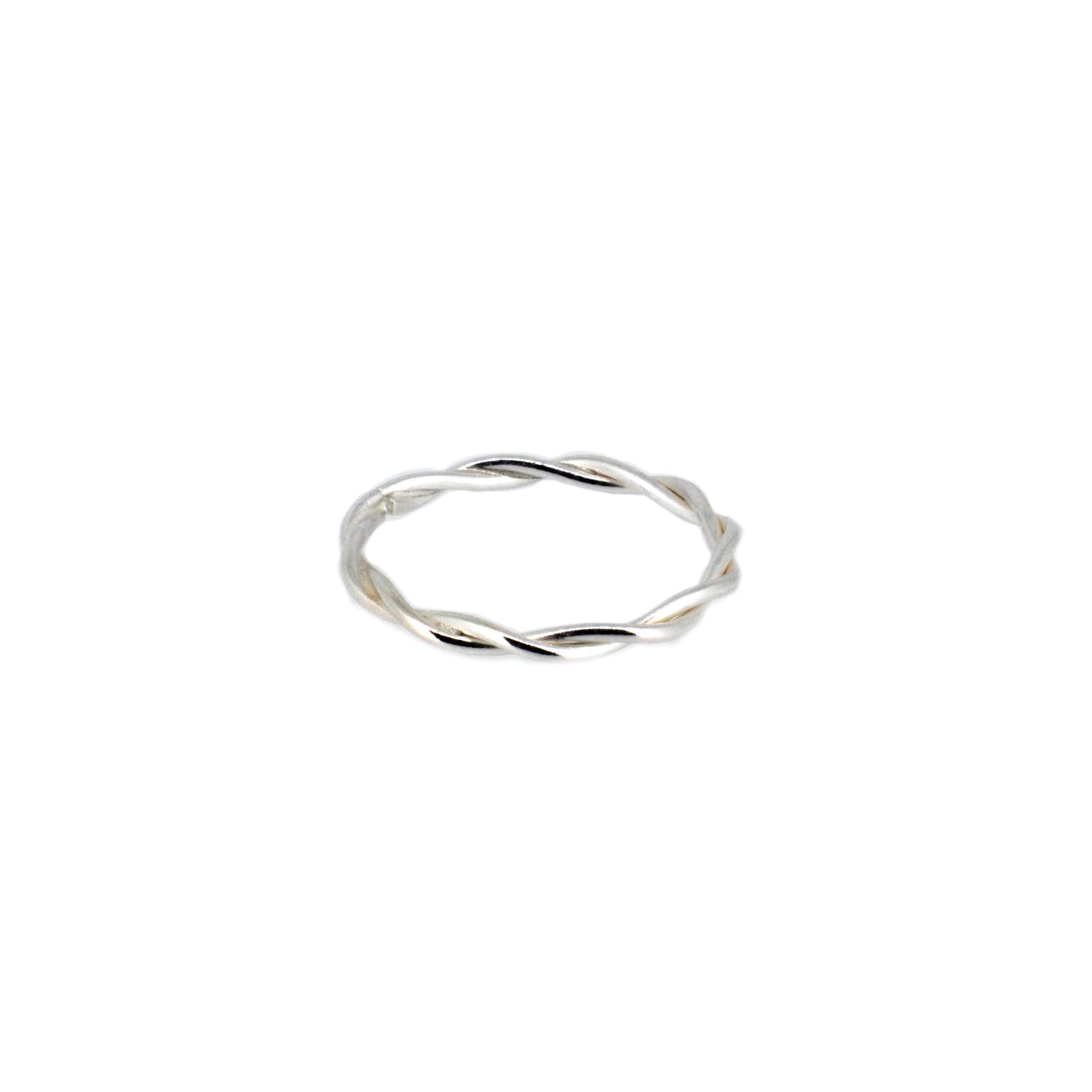 Twisted Sterling Silver Stacking Rings