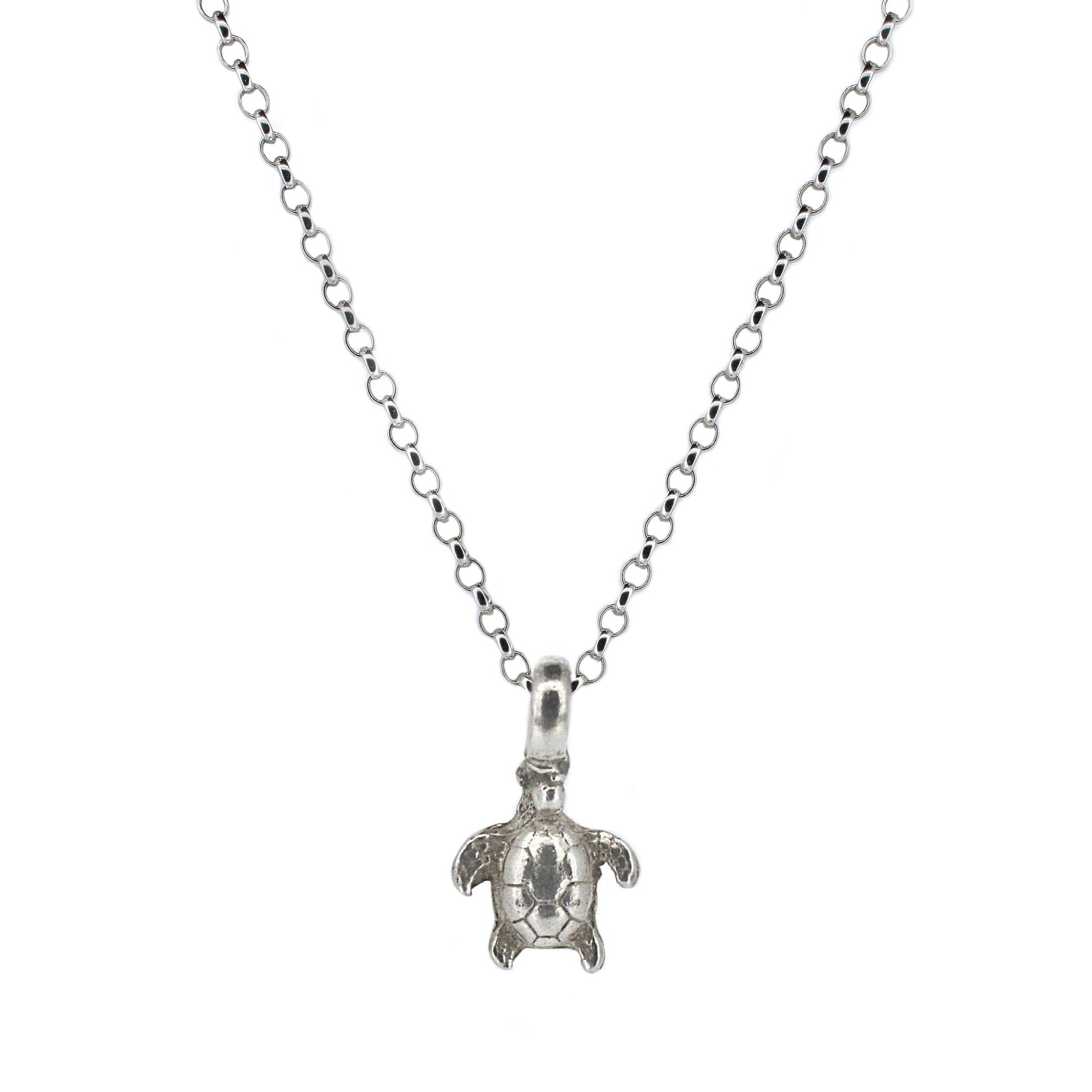 Sterling Silver Turtle Necklace