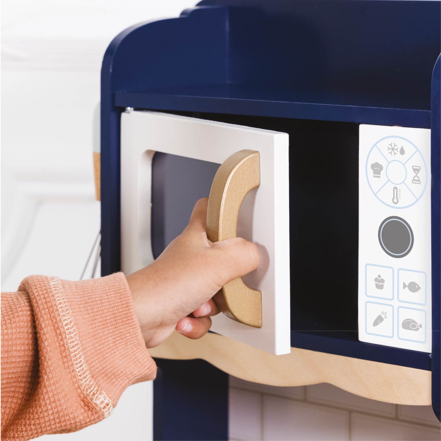 Wooden Play Kitchen in Royal Blue