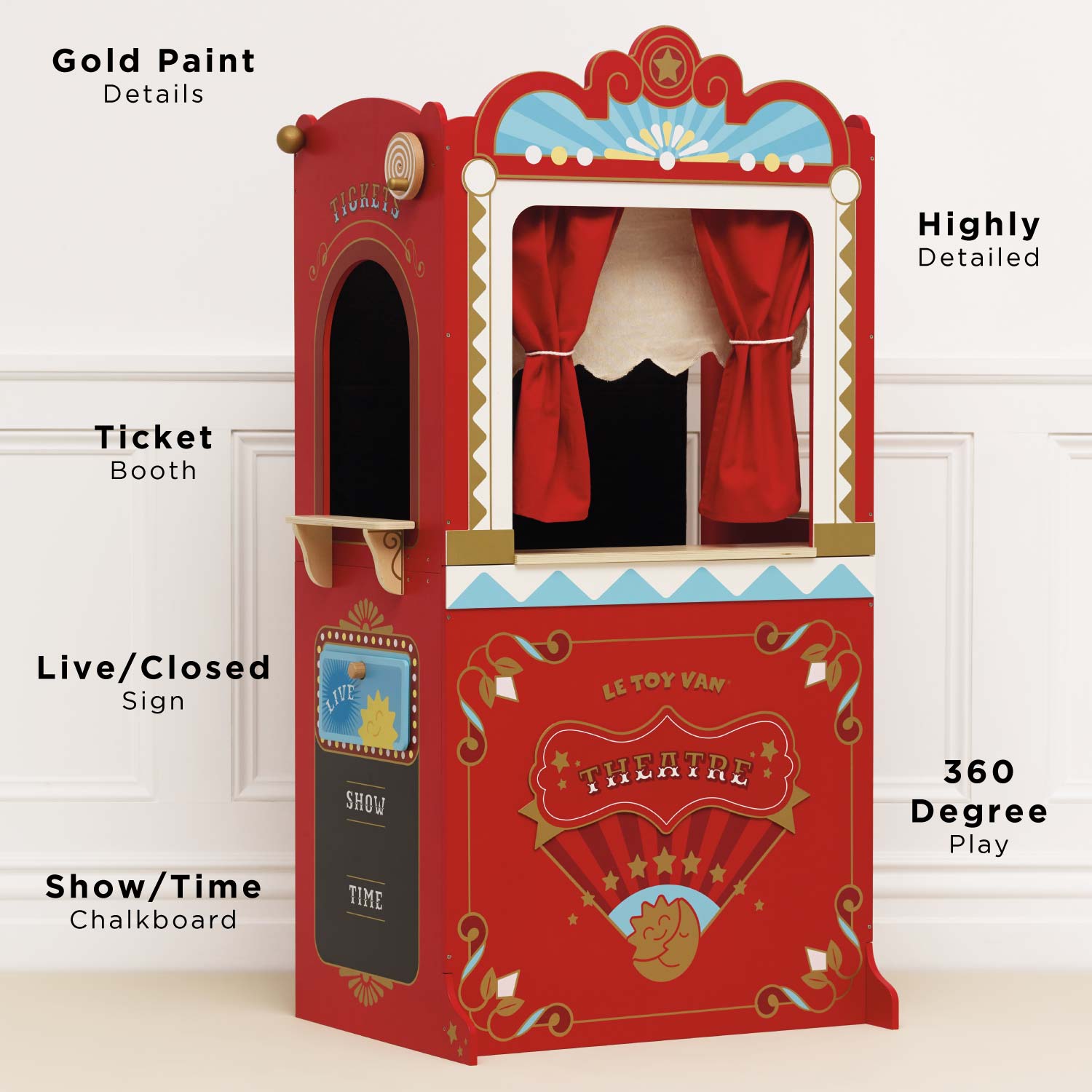 Retro Wooden Puppet Theatre