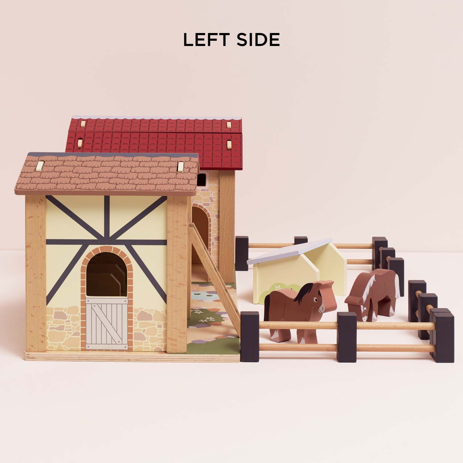 Wooden Farmyard Stables Playset