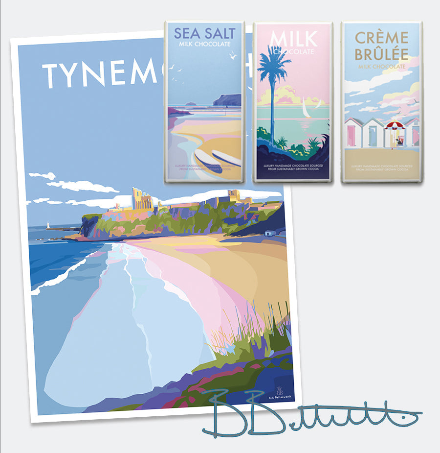 Tynemouth Seaside Poster