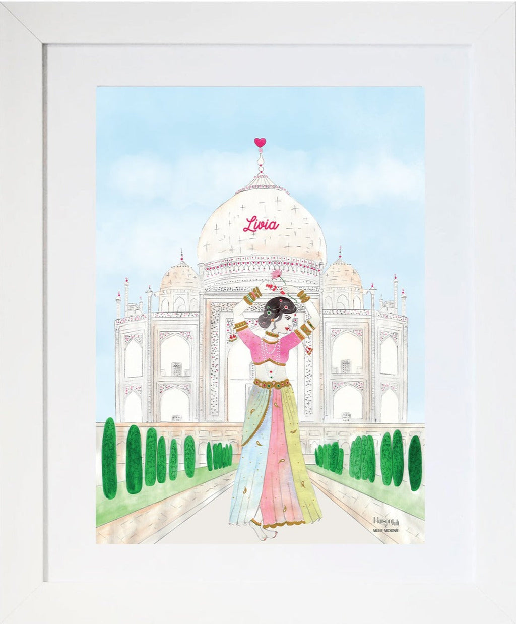 Princess of the Taj Mahal Framed Print