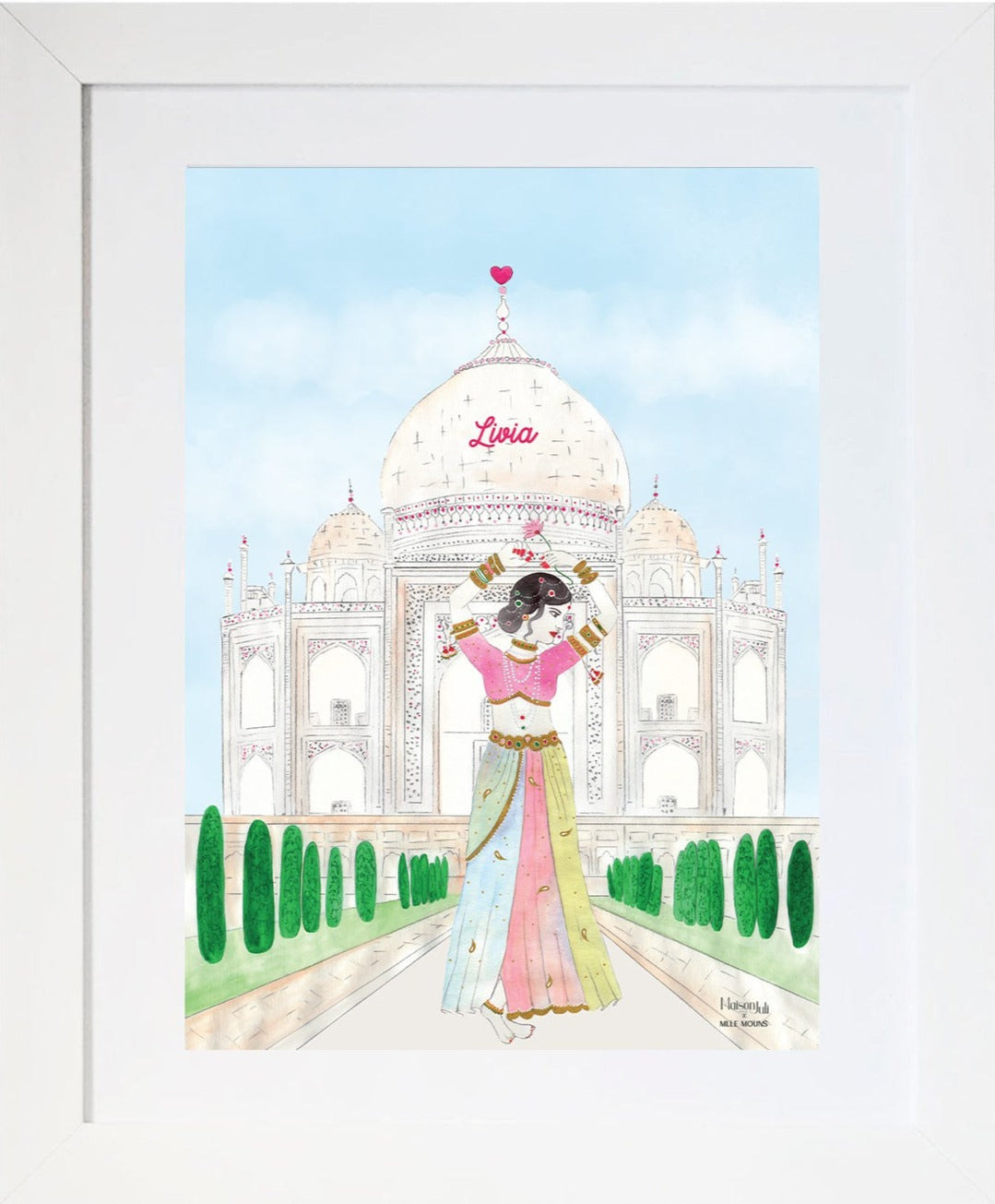 Princess of the Taj Mahal Framed Print