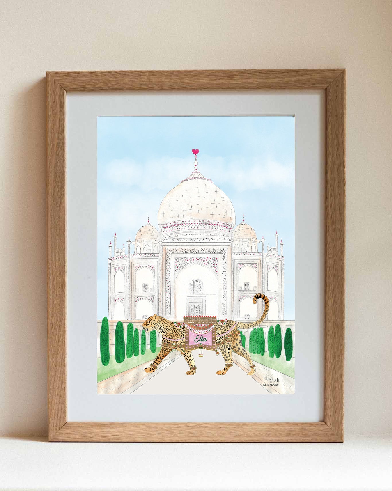 Leopard of the Taj Mahal Print for Girls