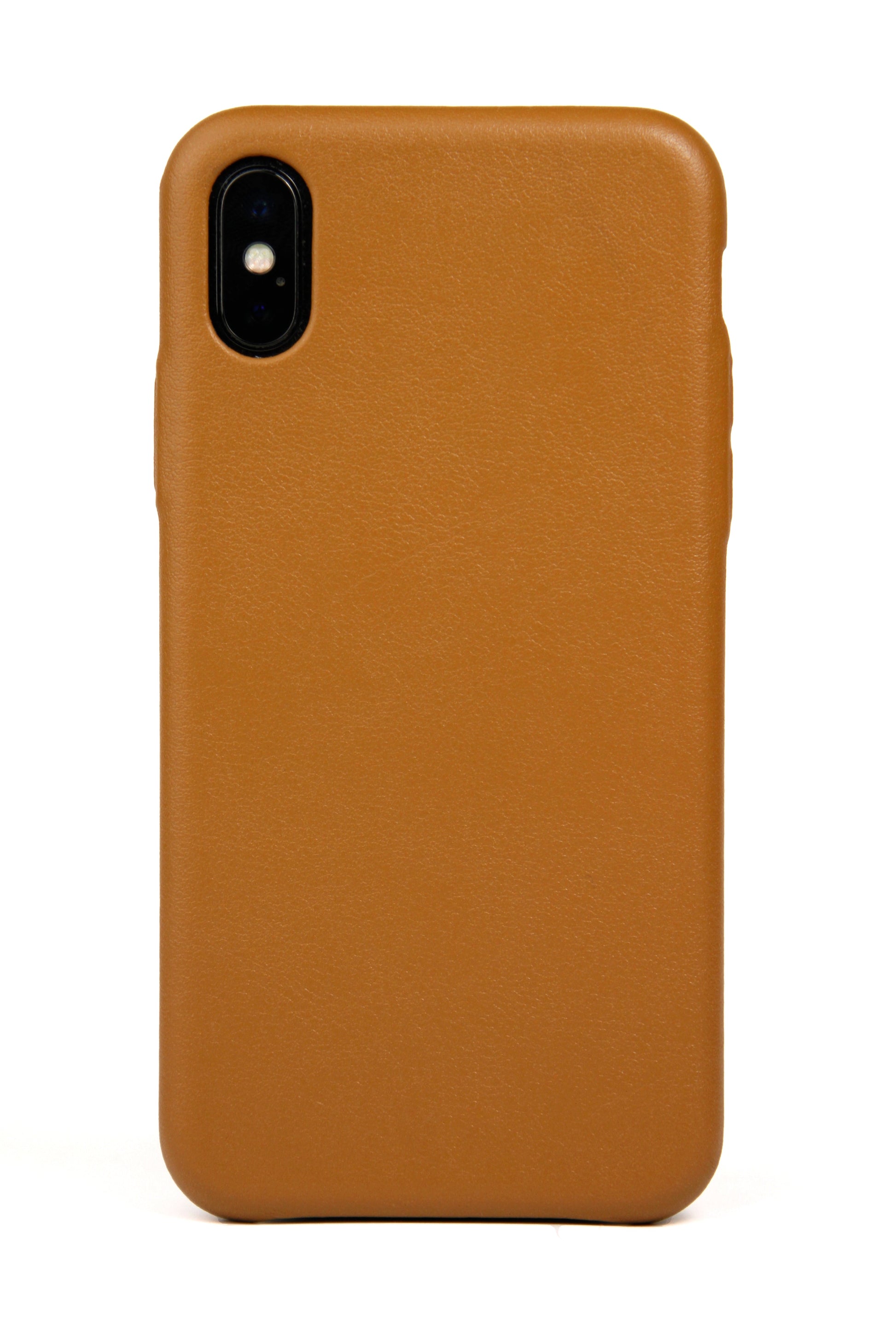 Tan Leather iPhone X Case
