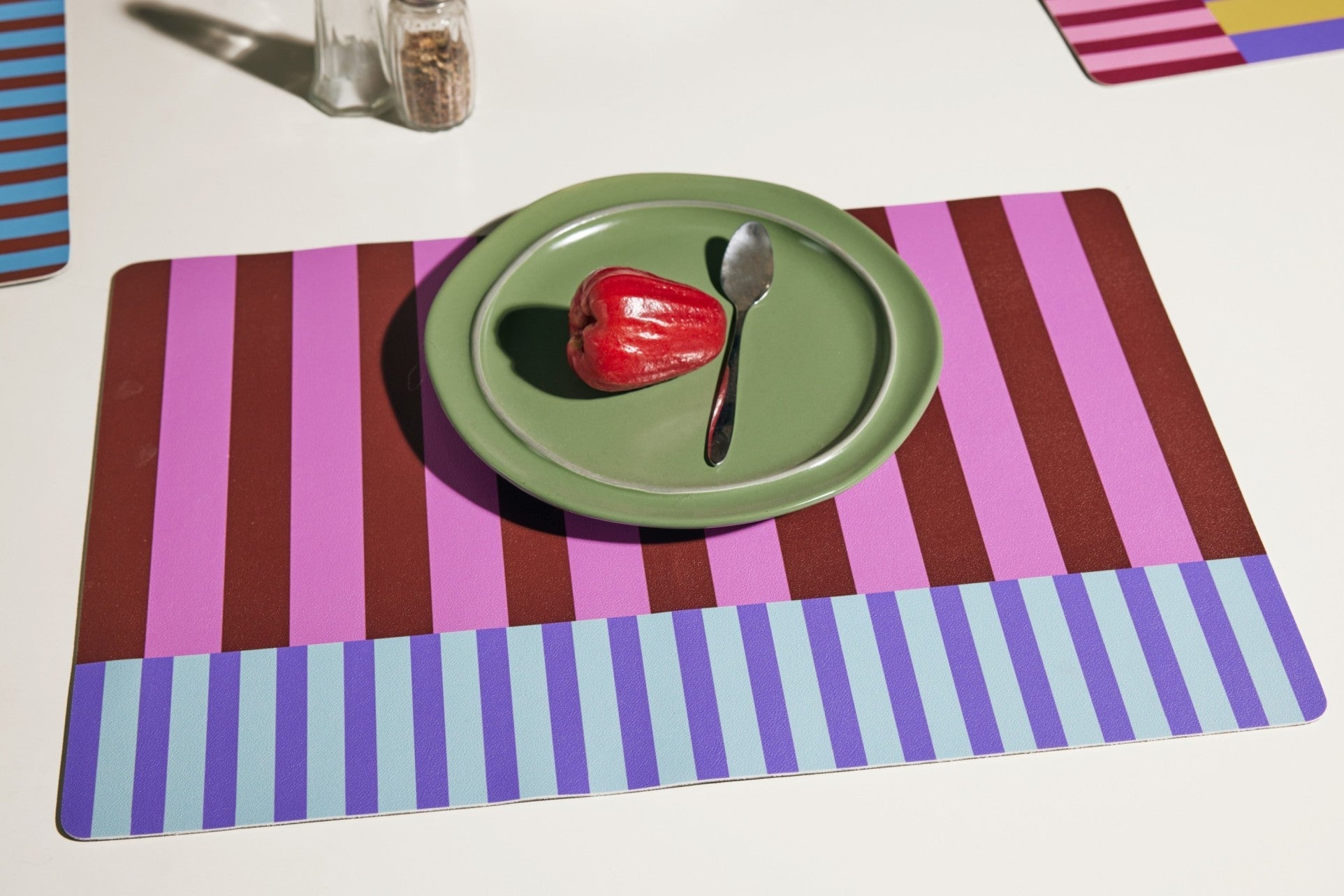 Taro Artistic Leather Placemat Set