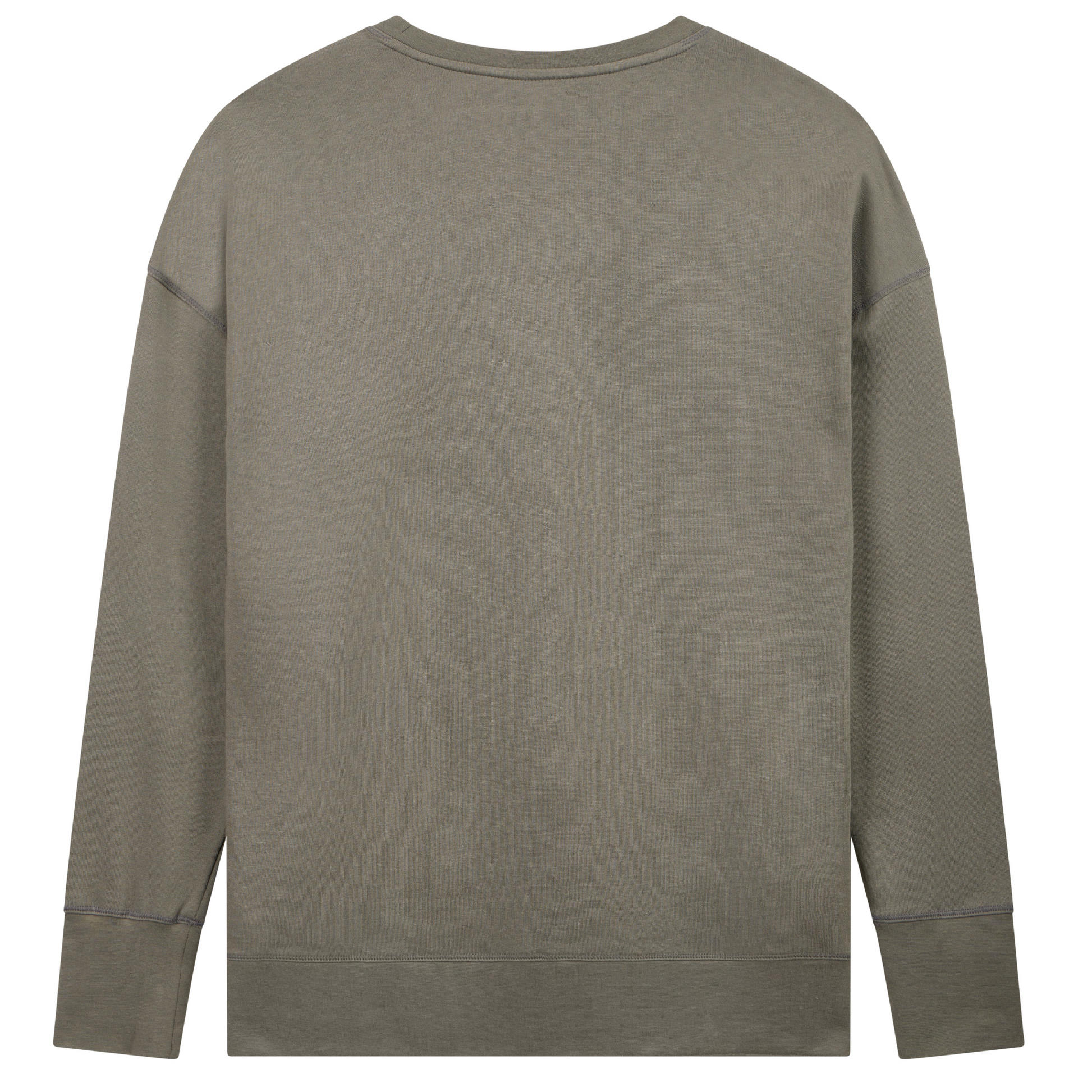 Longline Sweatshirt in Organic Cotton and Modal