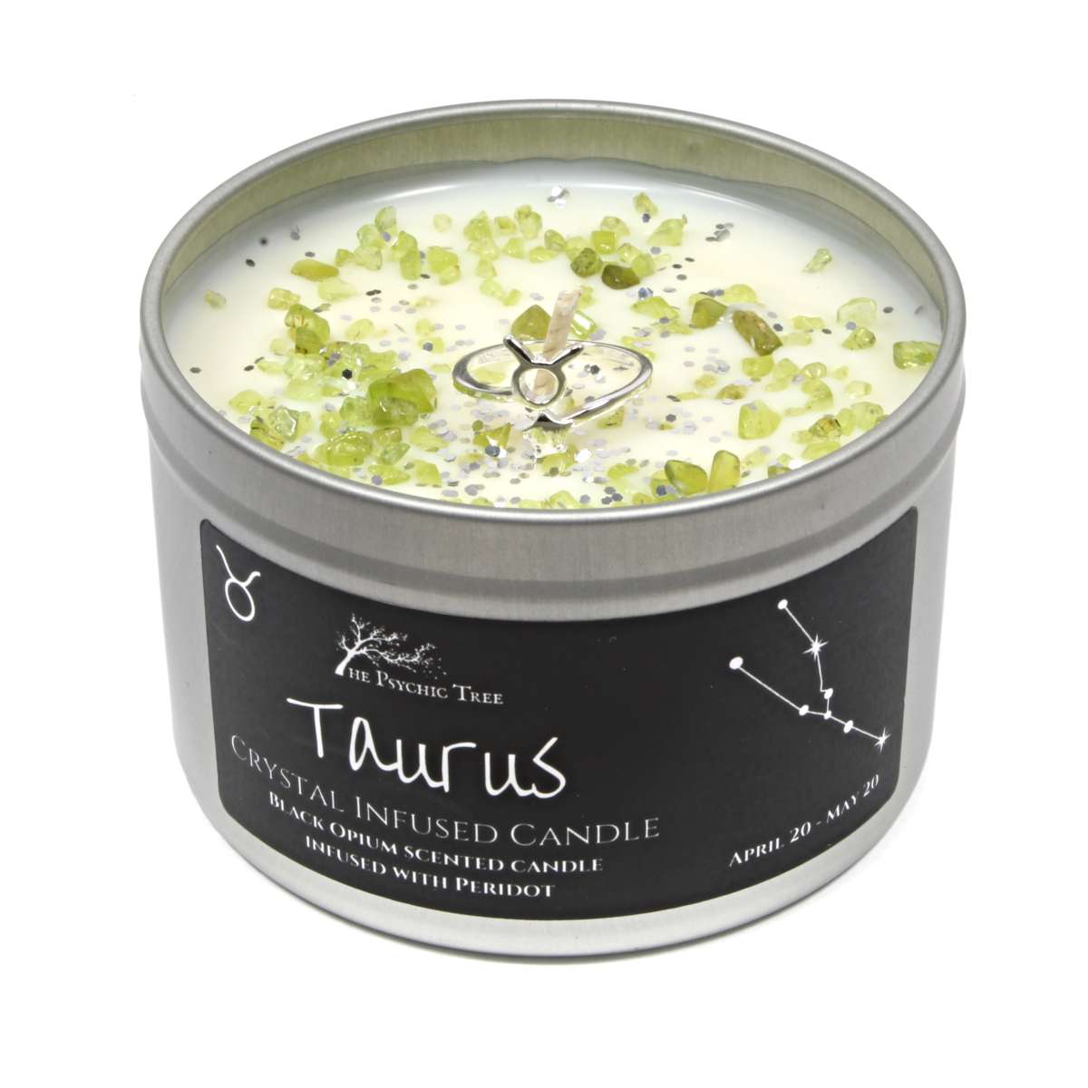 Taurus Crystal and Jewellery Scented Zodiac Candle