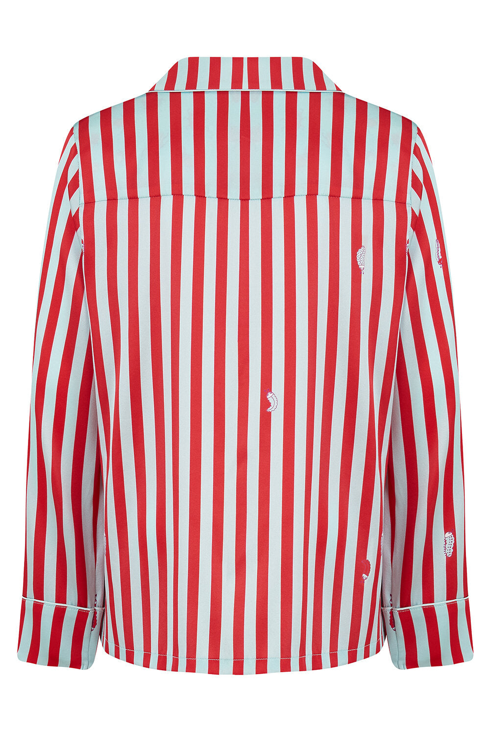 Teddy Ladybird Stripe Silk Pyjama Set for Boys