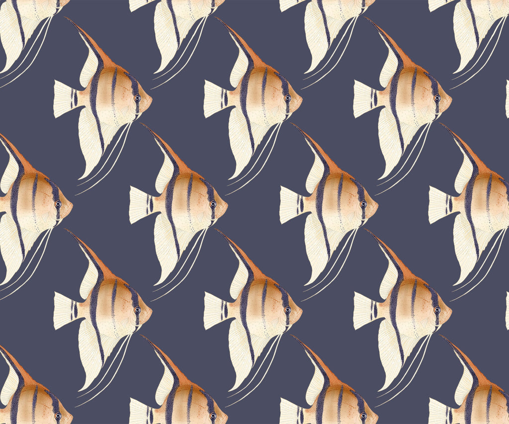 Geometric Angelfish Design Print