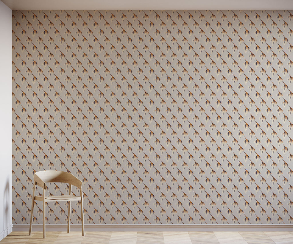 Geometric Angelfish Design Print