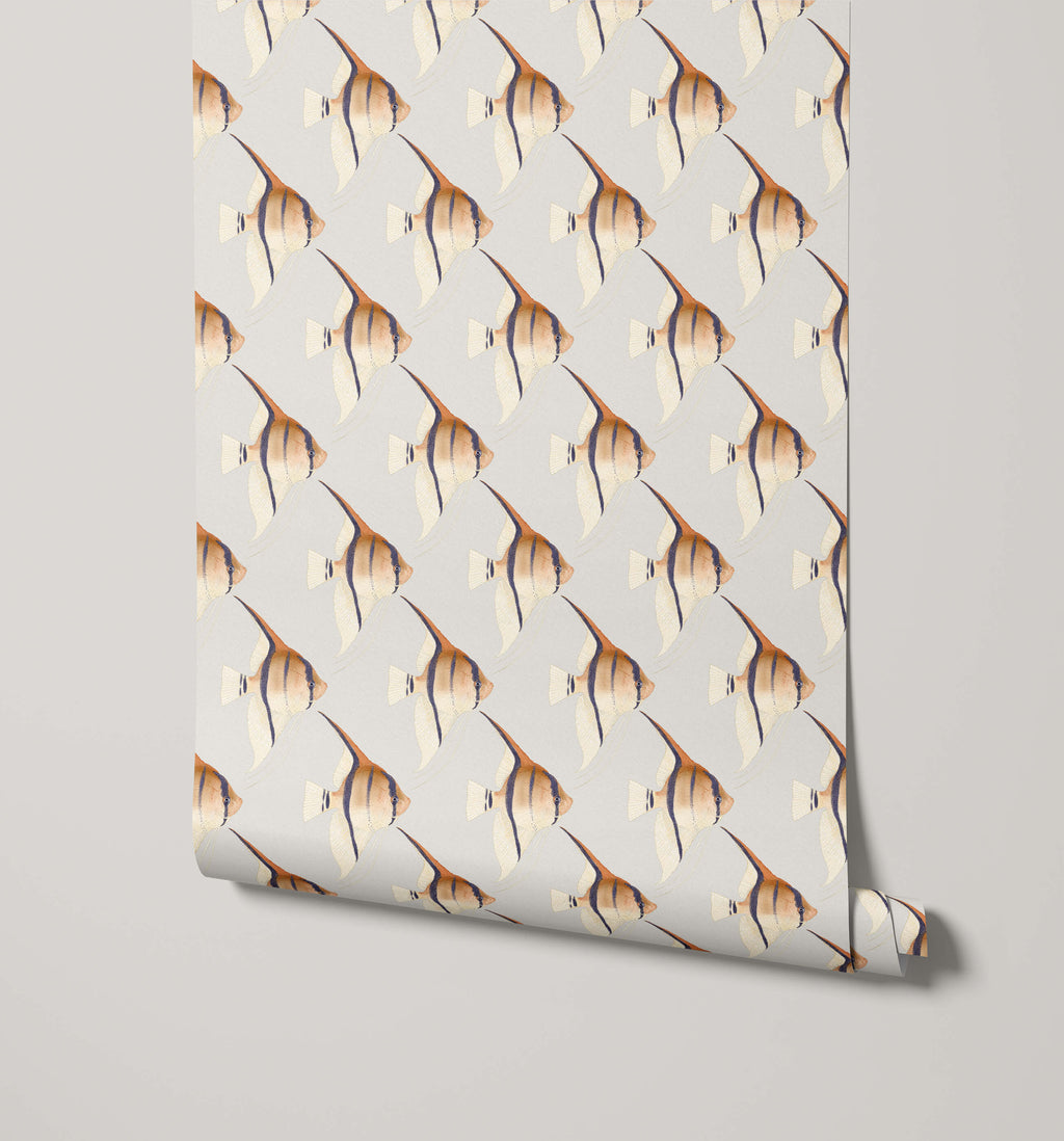 Geometric Angelfish Design Print