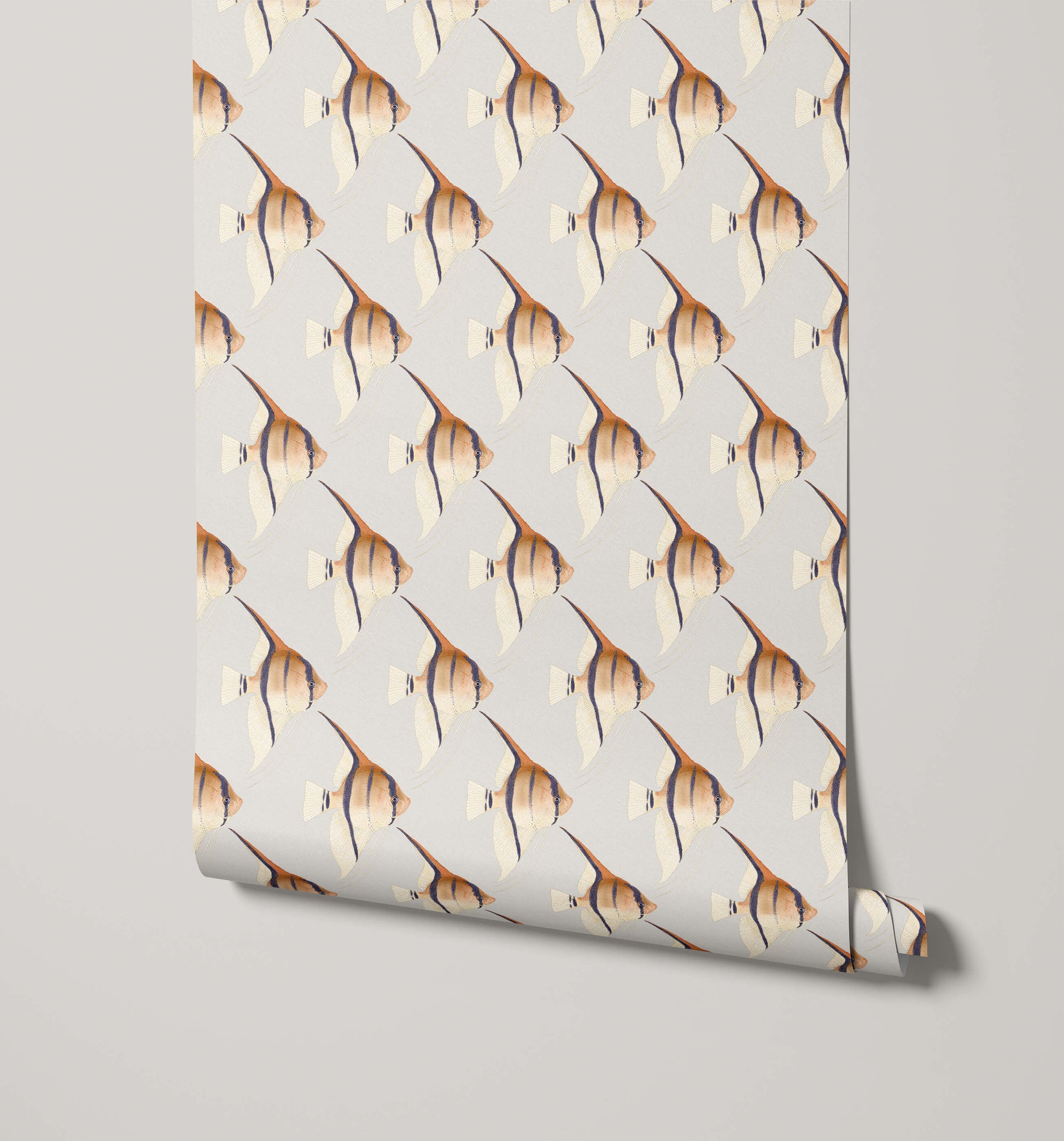 Geometric Angelfish Design Print
