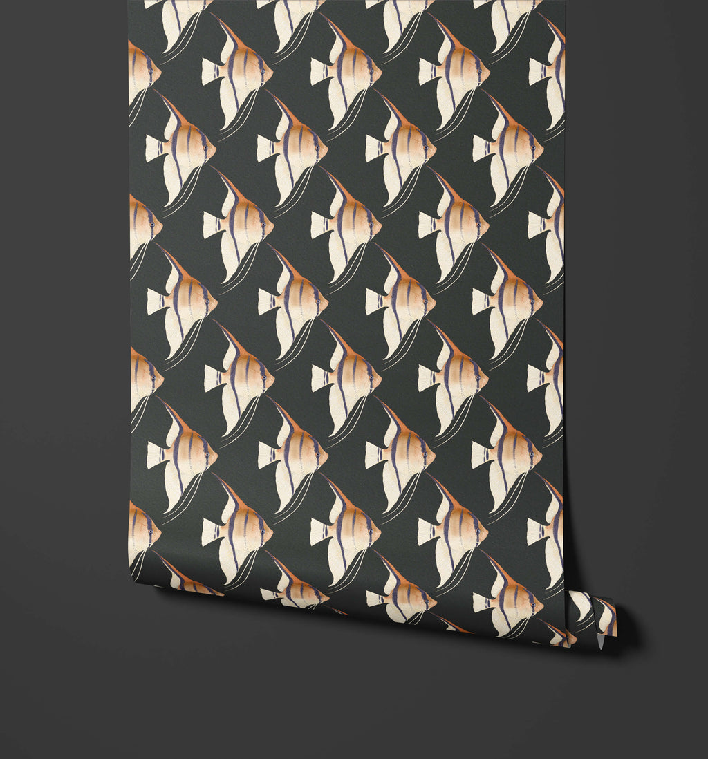 Geometric Angelfish Design Print