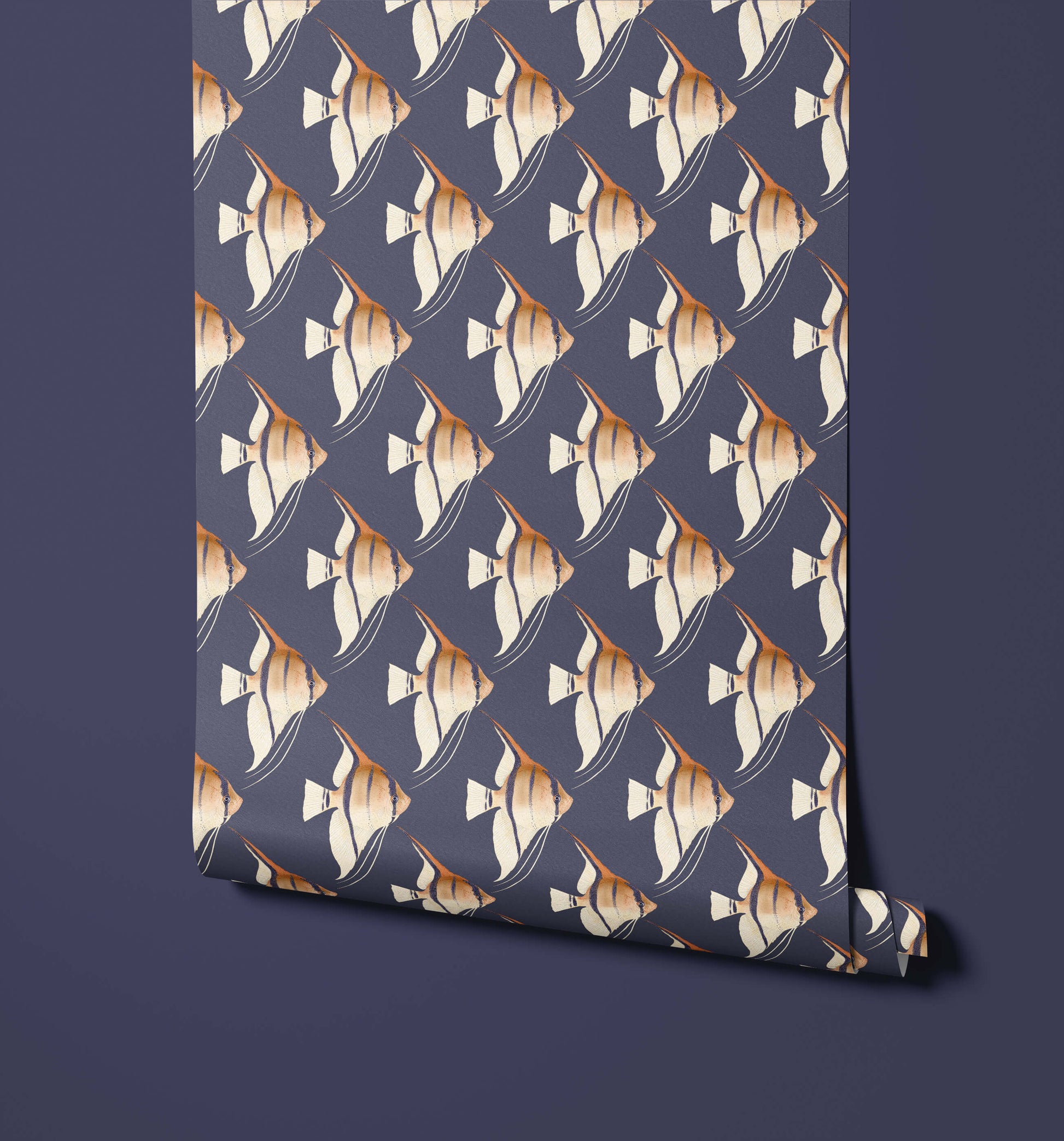 Geometric Angelfish Design Print