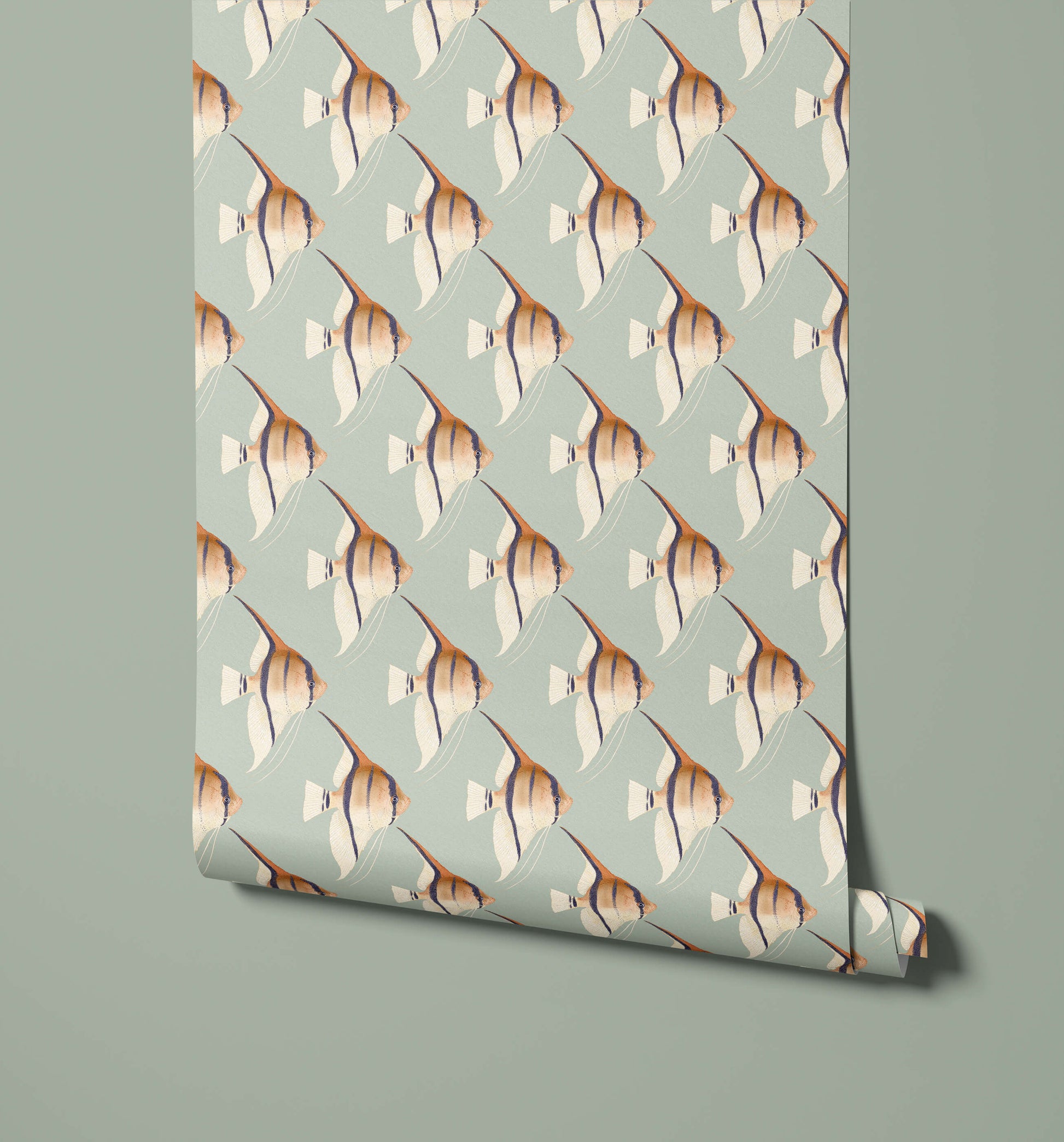 Geometric Angelfish Design Print