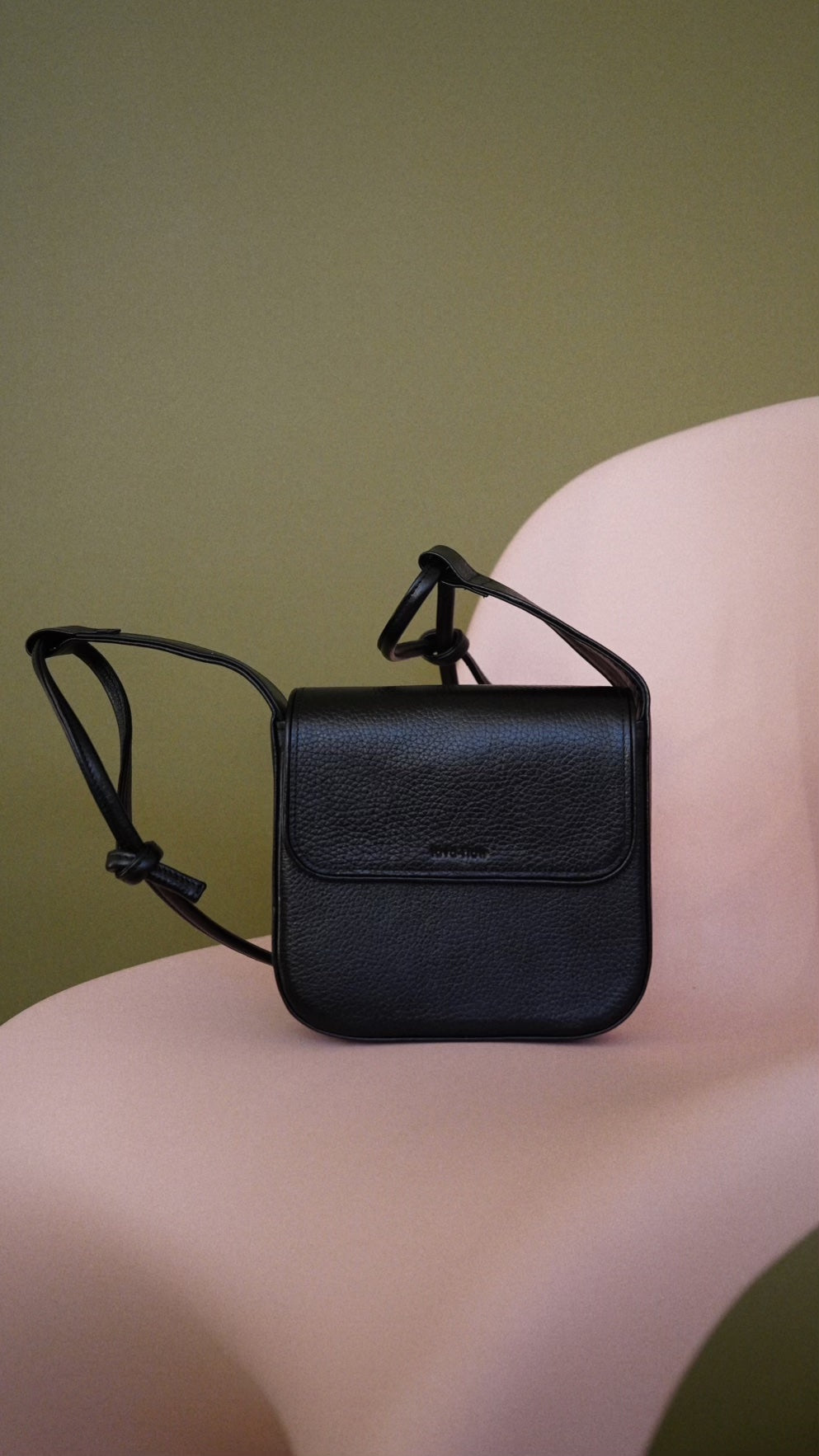 Black Minimalist Crossbody Bag