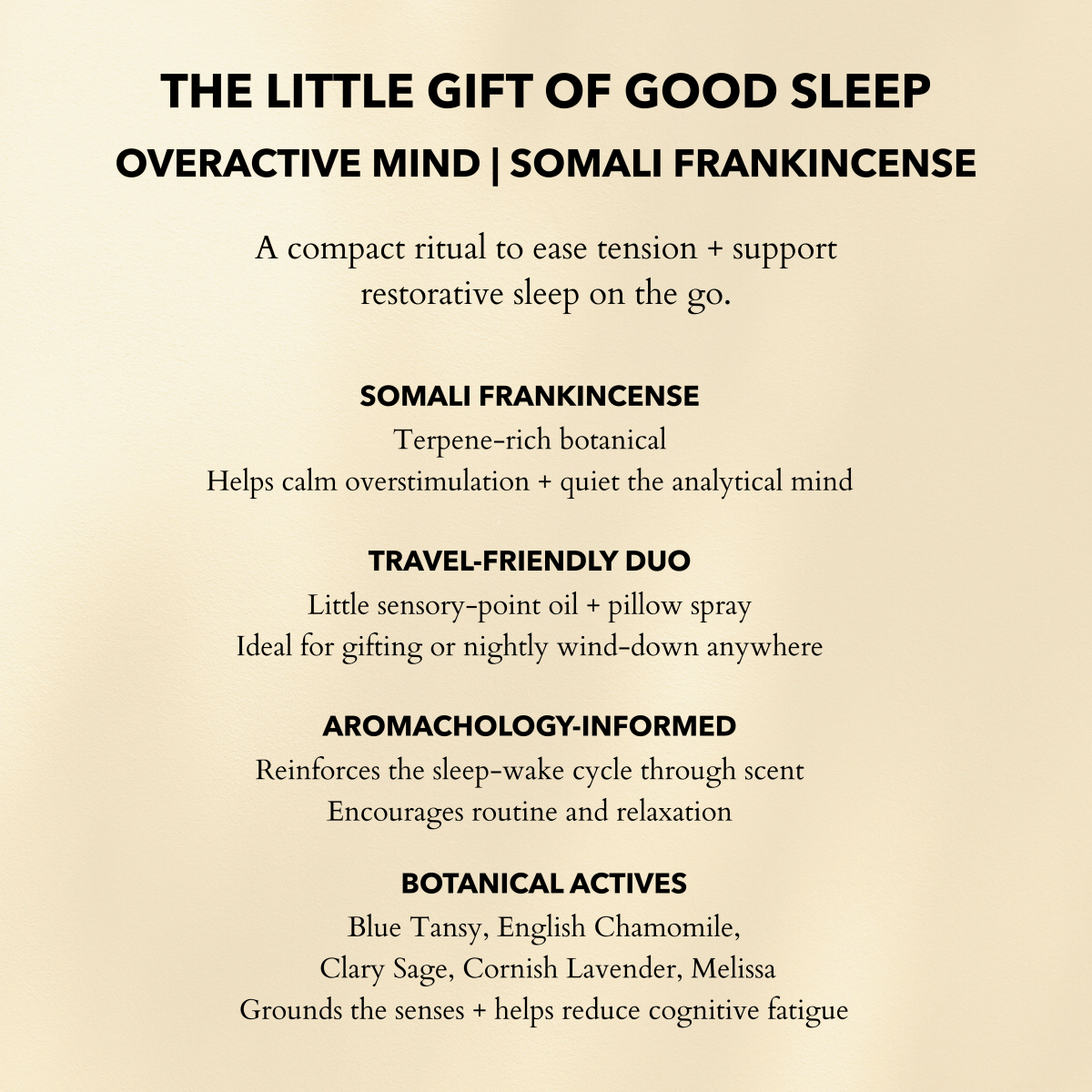 The Little Gift of Good Sleep Frankincense Travel Set