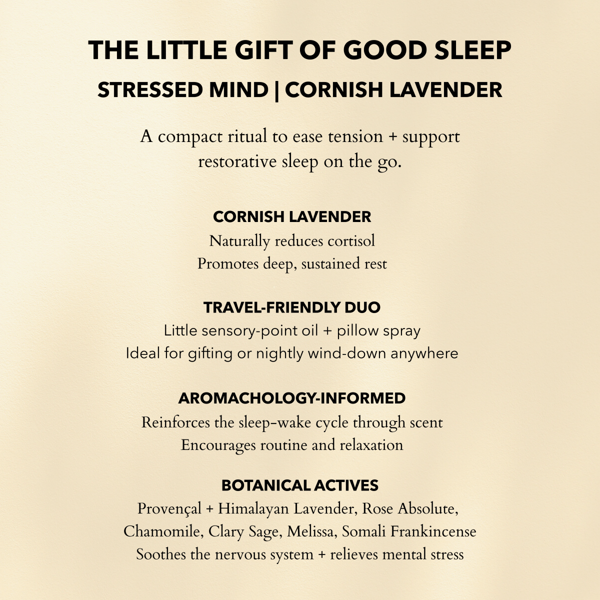The Little Gift of Good Sleep Lavender Travel Set