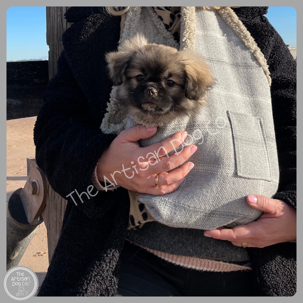 Handcrafted Luxury Puppy and Small Dog Carrier Sling