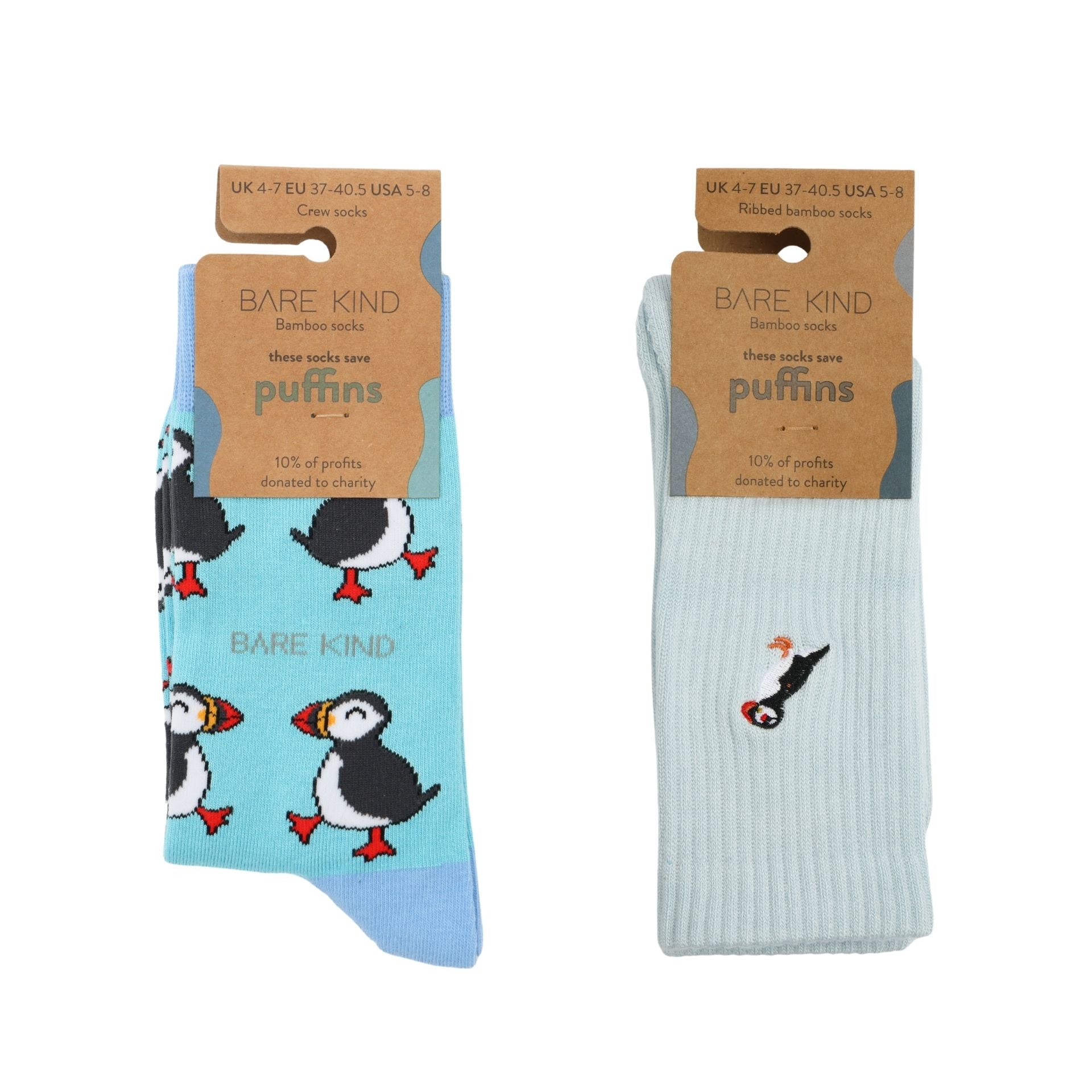 Blue Puffin 2 Pack Bamboo Sock Set