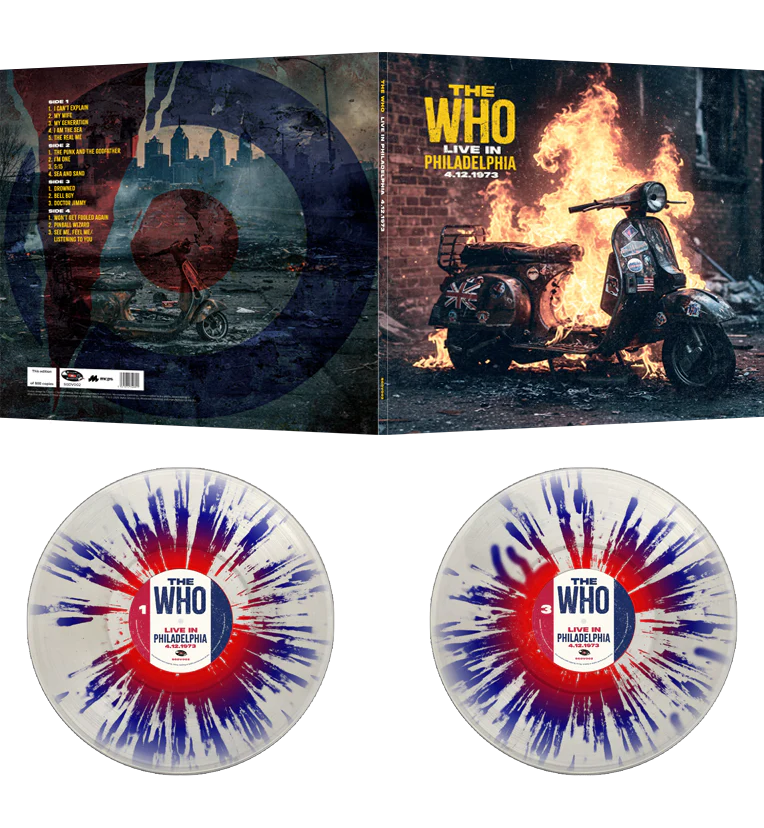 The Who Live in Philadelphia 4 December 1973 Limited Edition Double LP Splatter Vinyl
