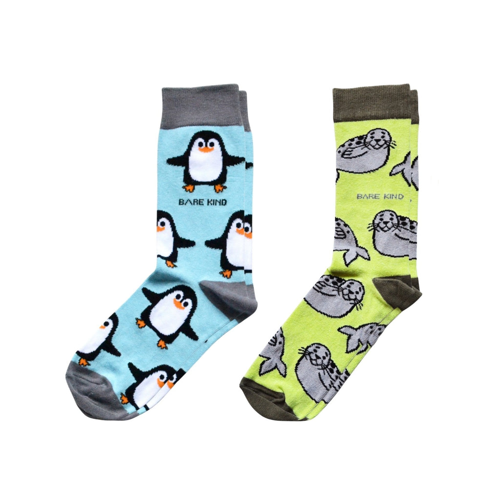 Belly Sliding Bamboo Socks Duo