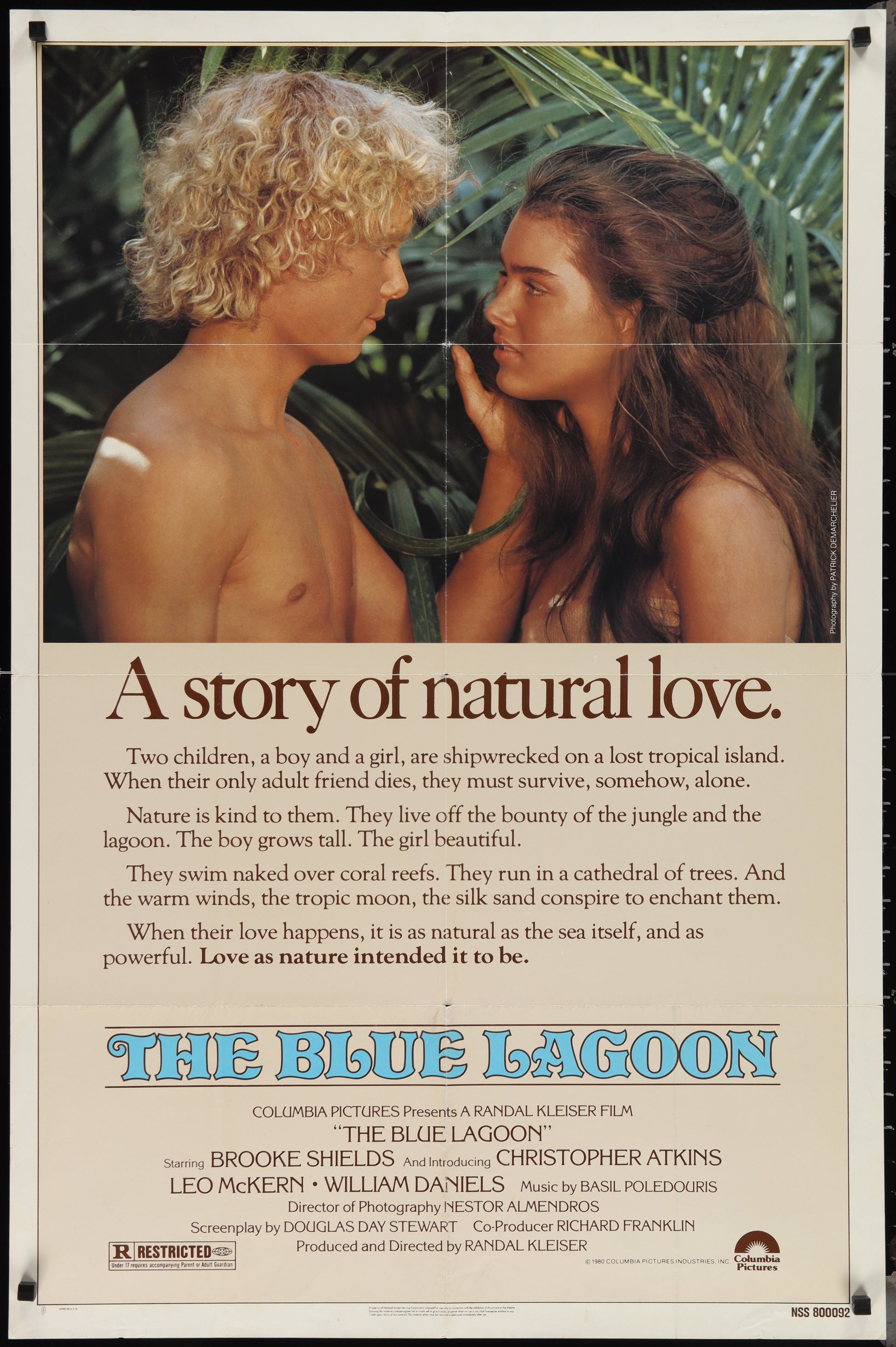 The Blue Lagoon 1980 Original US One Sheet Movie Poster
