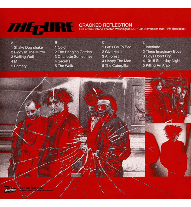 The Cure Cracked Reflection Live in Washington DC 1984 Limited Edition Transparent Teal Vinyl Double LP