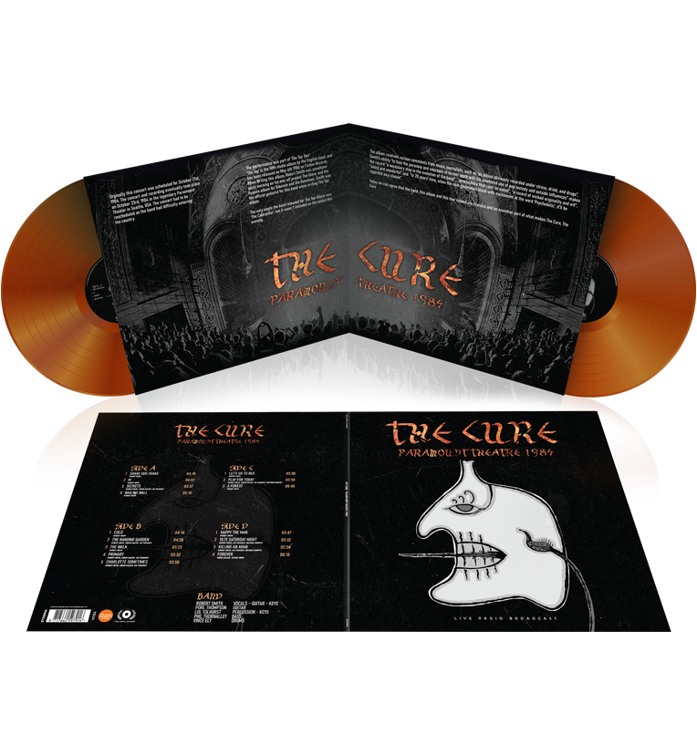 The Cure Paramount Theatre 1984 Limited Edition Double LP 180g Transparent Orange Vinyl