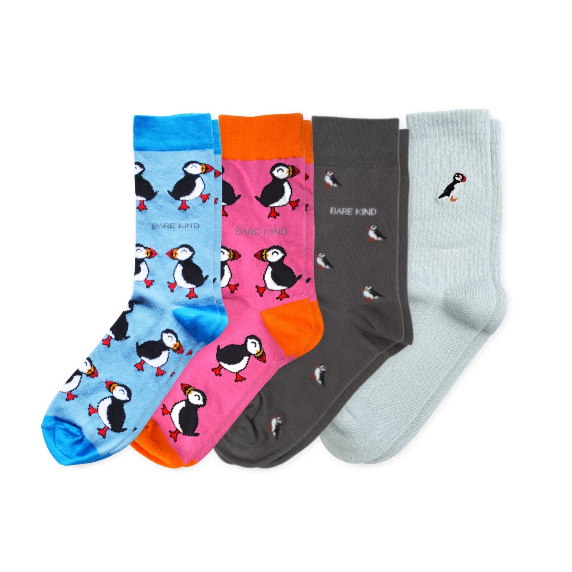 Puffin 4 Pack Bamboo Sock Set