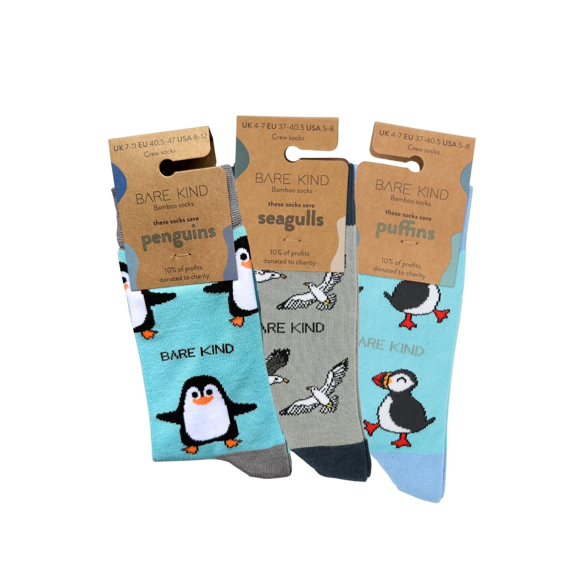 Seabird Bundle of 3 Bamboo Socks