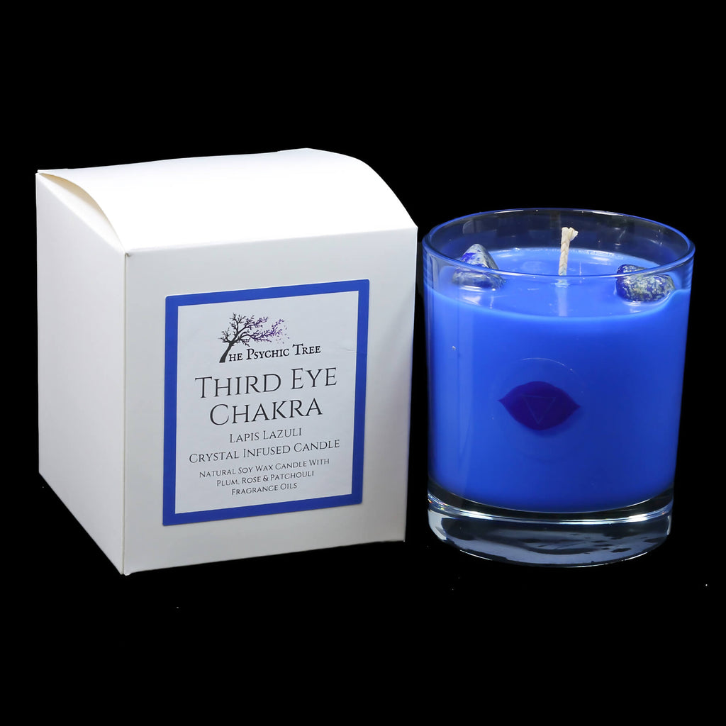 Third Eye Chakra Crystal Infused Scented Candle