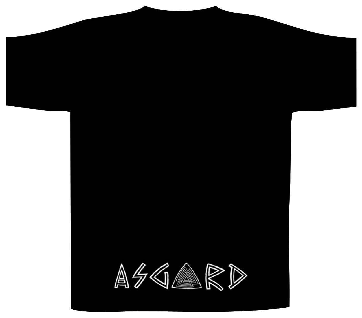 Viking Heart Turquoise & Yellow Unisex Black T-shirt