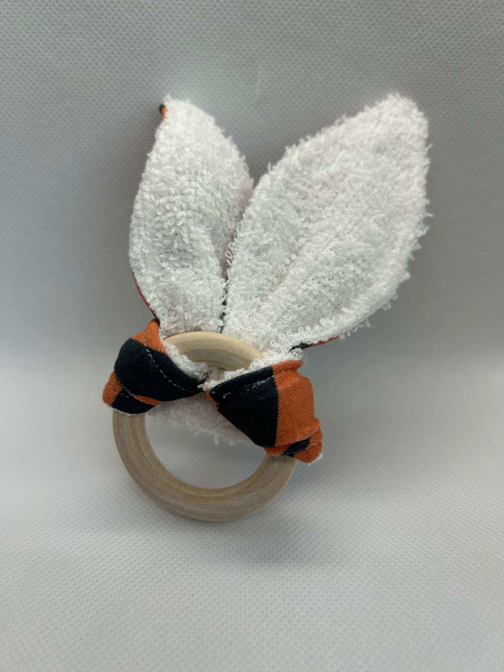 Tiger Print Baby Rattle with Crinkle Sensory Toy