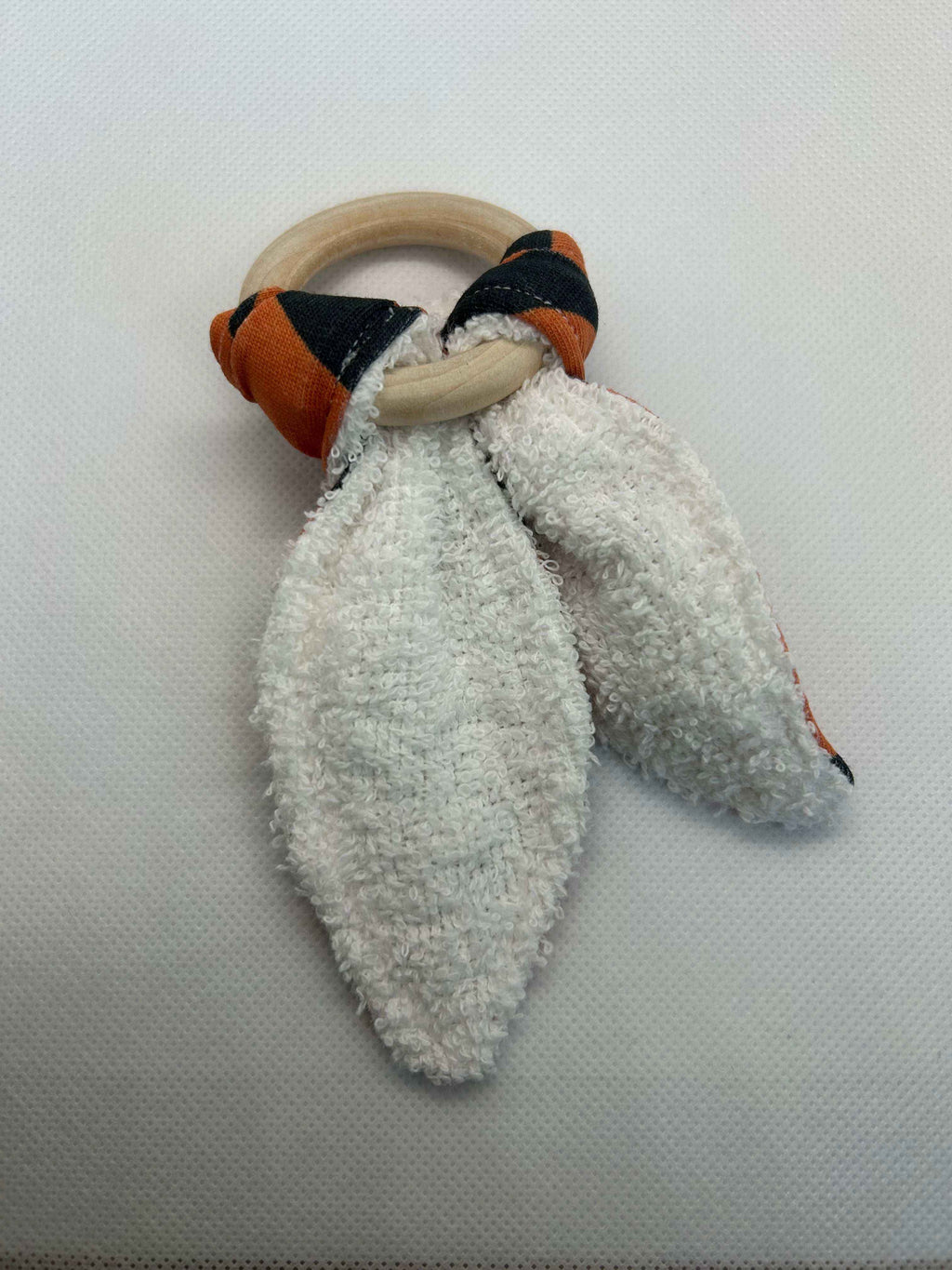 Tiger Print Baby Rattle with Crinkle Sensory Toy