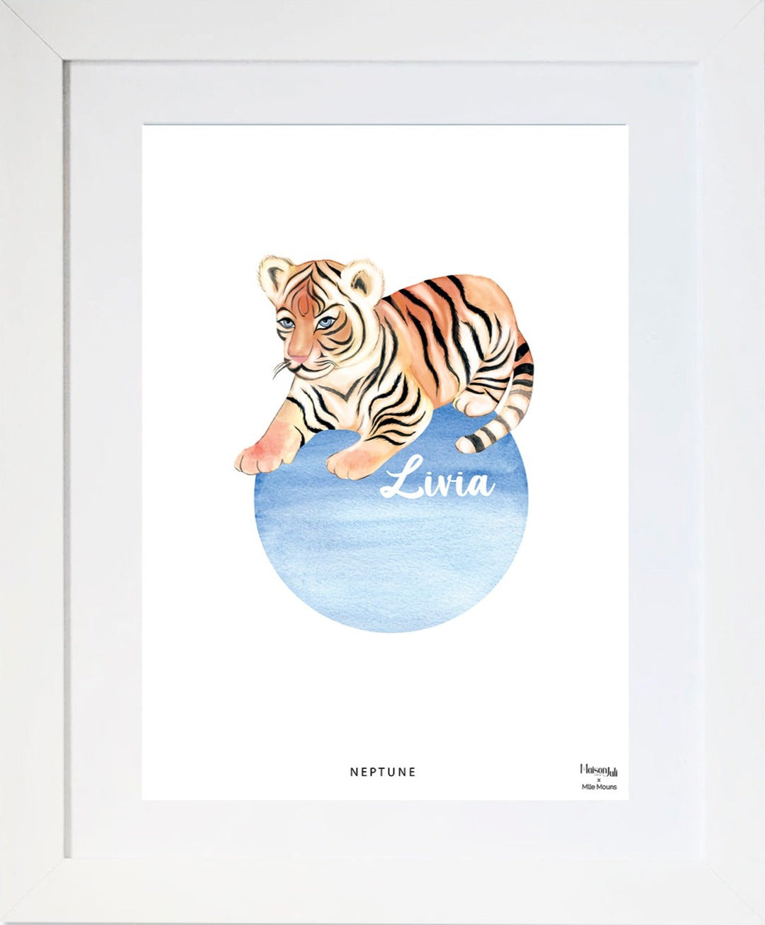 The Tiger on Neptune Wall Art Print