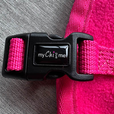 Tiny Toastie Water Repellent Fleece Dog Coat in Hot Pink