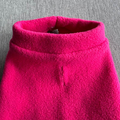 Tiny Toastie Water Repellent Fleece Dog Coat in Hot Pink