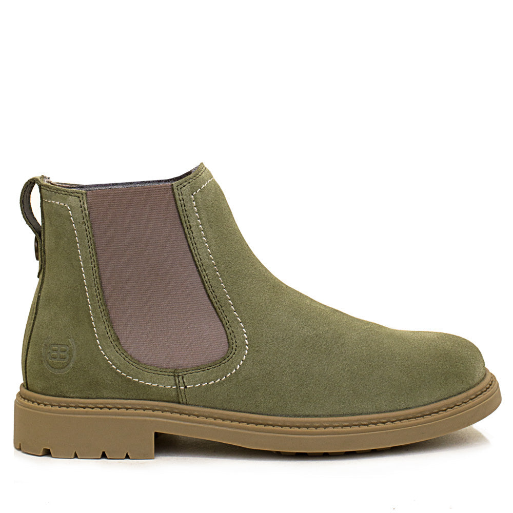 Toddy Short Boot in Sage Green
