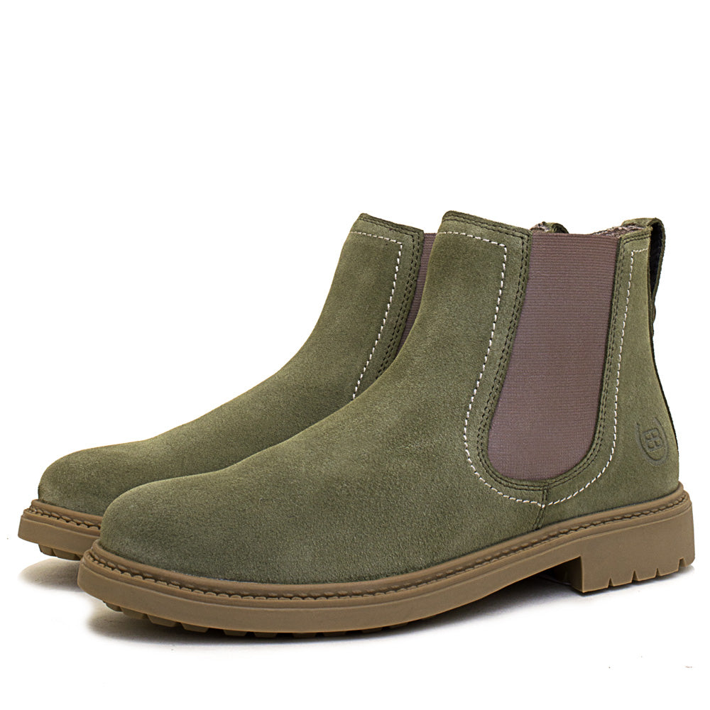 Toddy Short Boot in Sage Green