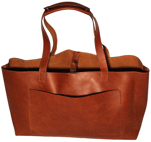 Leather Tote Bag for Work and Travel