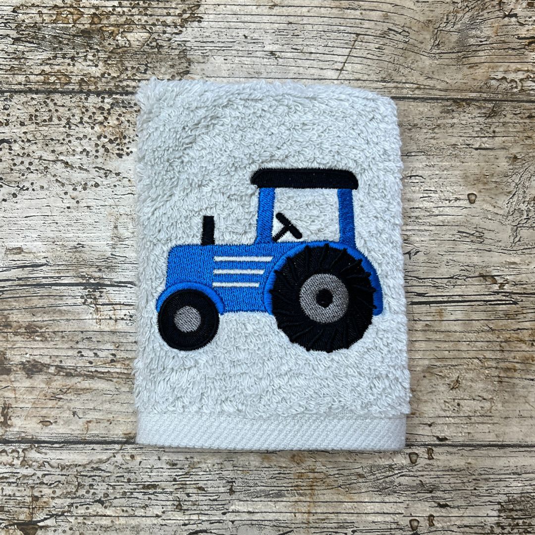 Tractor Face Cloth in 10 Colours