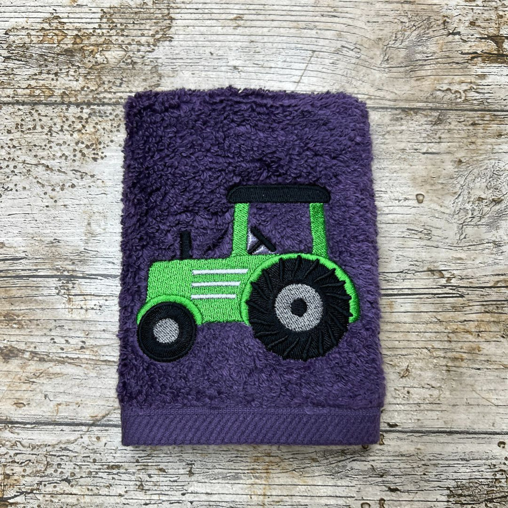 Tractor Face Cloth in 10 Colours